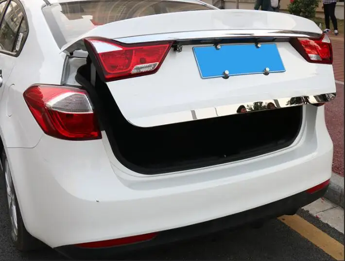 Подходит для Kia K3 Хвост дверь, декоративные полосы 12-18 резервного копирования случае яркая из нержавеющей стали полосы декоративные аксессуары