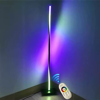 

Modern LED RGB heliciform Floor light for Living Room Bedroom Bedside Decor Nordic Atmosphere lamp Indoor Lighting