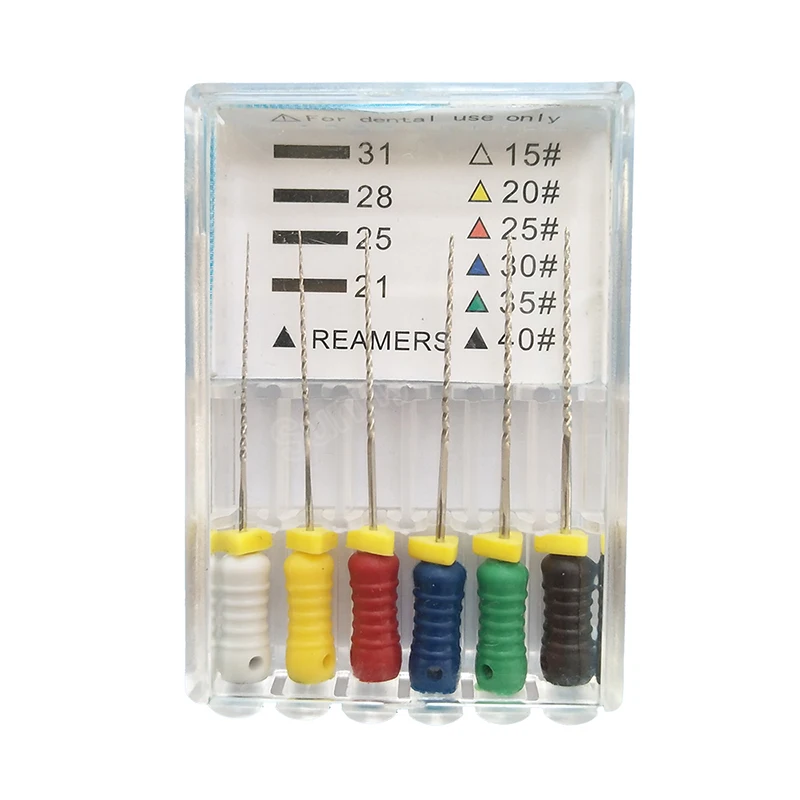 5pack1540DentalStainlessSteelHanduseFilesKReamer25mmRoot