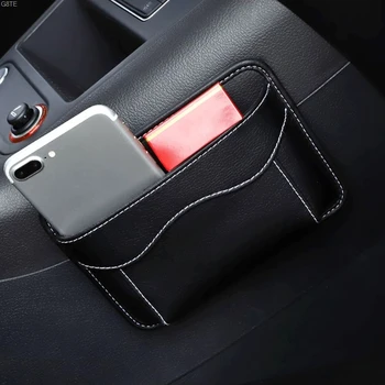 

Multifunction Car Pouch Bags Car Storage Box Collecting Bag For Cards Mobile Phone Sticky Bag Interior Accessories