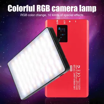 

2020 YY120 RGB 2500K-8500K Mini Video LED Light Fill Light Built-in Battery for Phone Camera Shooting Studio