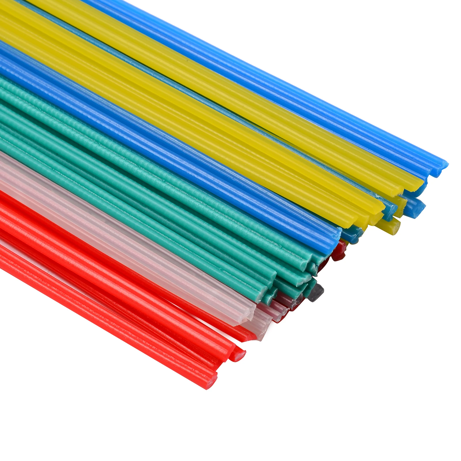 50Pcs Plastic Welding Rods 250mm Length 5 Colors Plastic Welding Rods Welder Sticks For Welder Soldering Tools