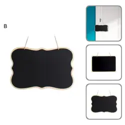 Pizarra decorativa, buena y atractiva, sin bordes ásperos, para el hogar, Mini pizarra de madera