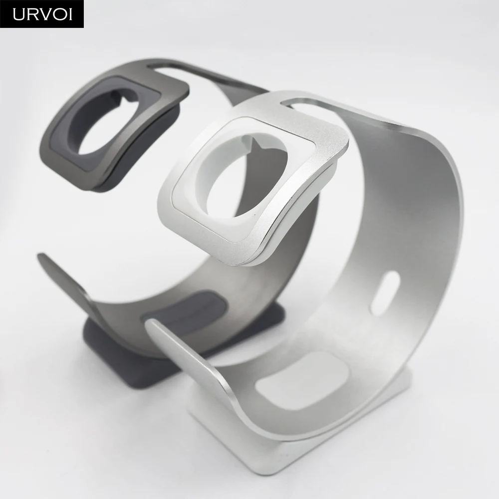 Держатель URVOI для Apple Watch series 5 4 3 2 1 простая круглая подставка для iWatch алюминиевый сплав Хранитель современный дизайн 38 40 42 44 мм