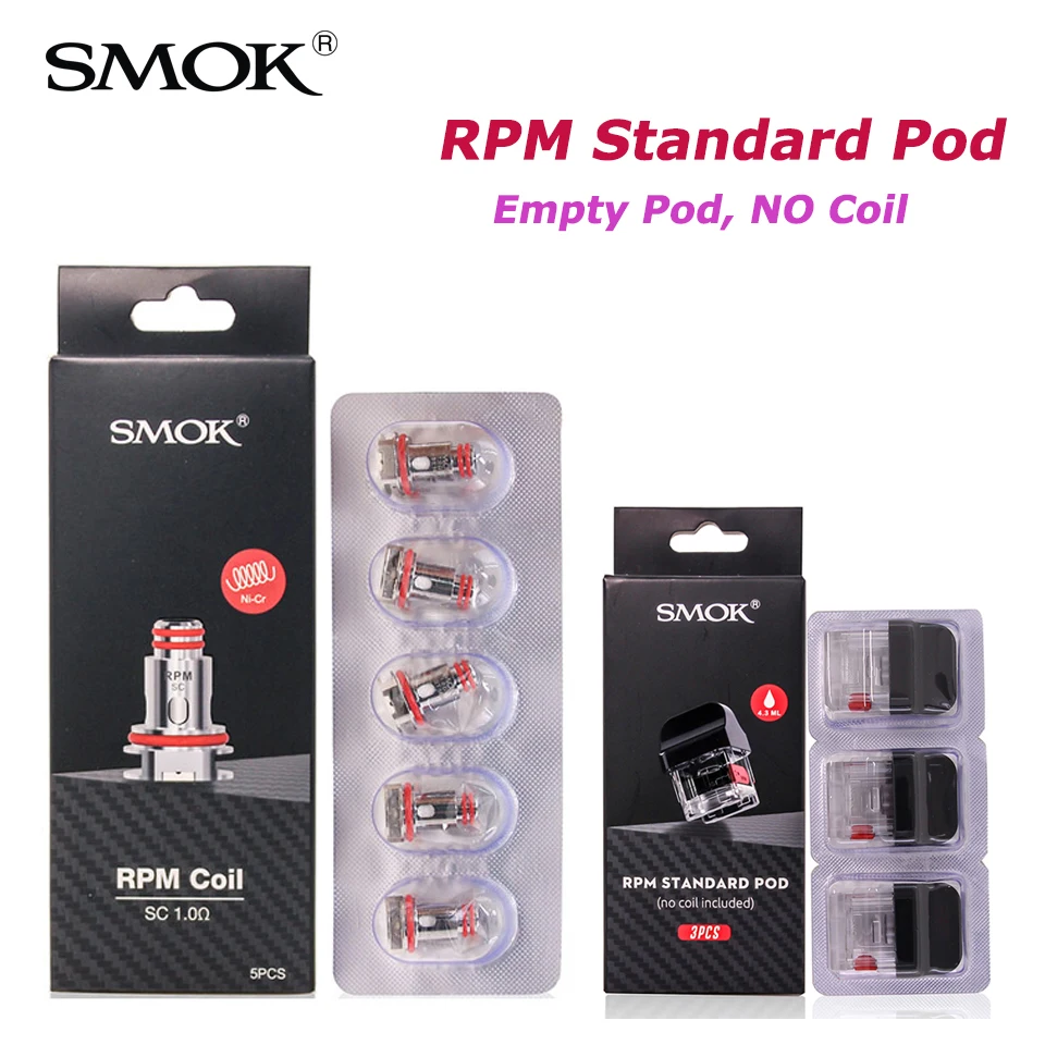 Оригинальный стандартный картридж SMOK RPM Pod Mesh с тройной катушкой Nord для RPM40 набор
