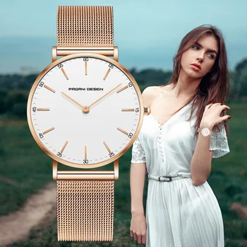 

2020 Pagani Ladies Dress Watch Luxury Brand Steel Bracelet Quartz Men Watch Fashion Simple Rose gold Women Watch Couple Watches