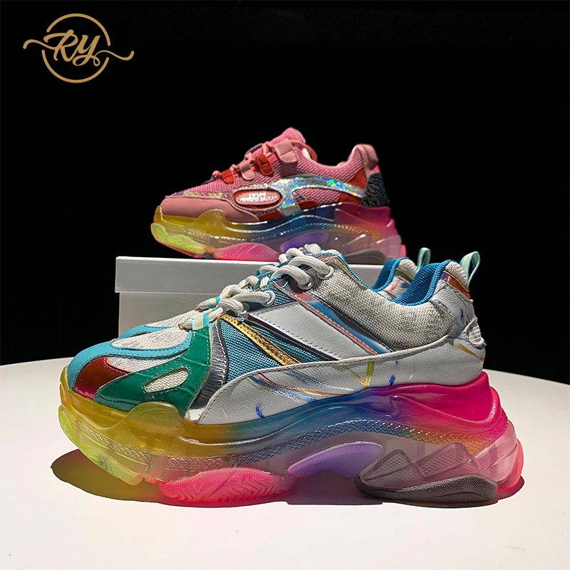 rainbow running shoes womens