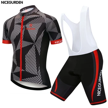 

2020 new quality sweat shirt short sleeve suit strap cycling jersey professional team breathable and quick-drying road bike suit