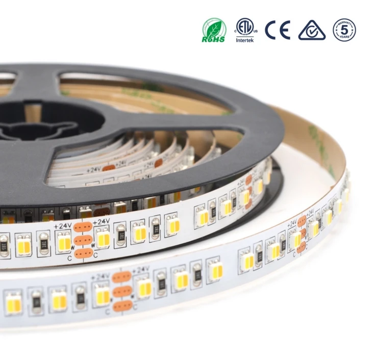 [Seven Neon] DC24V 9,2 Вт 120led/M 10 мм FPBC белый теплый белый двойной белый сильный яркий светодиодный SMD 3528 гибкая светодиодная smd лента