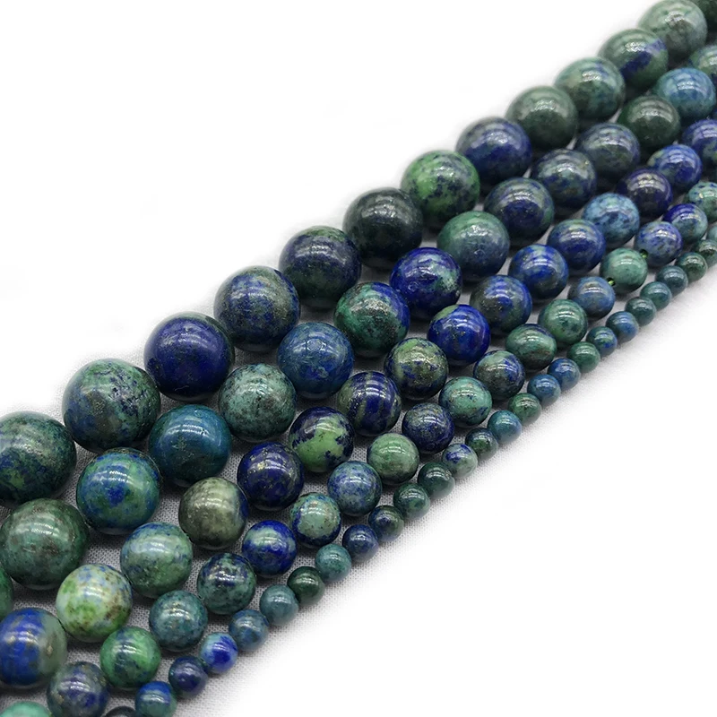 Prezzo Di Fabbrica Lapislazzuli Naturale Pietra Malachite Azurite Agata Perline Per Creazione Di Gioielli Collana Braccialetto 4 6 8 10 12Mm Fai Da Te