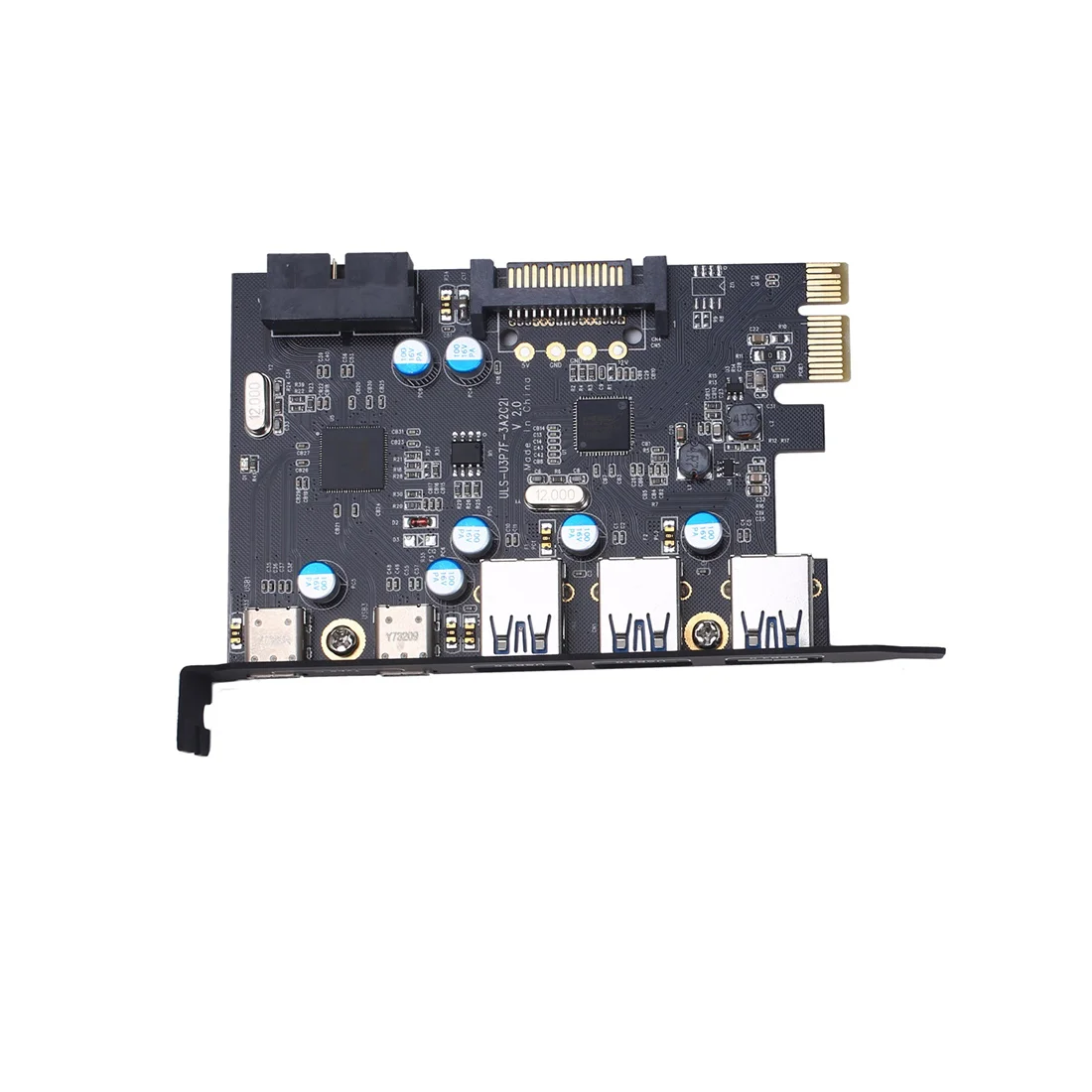 Добавить на карты USB 3,0 PCI-E type C Плата расширения PCI Express адаптер контроллера 3x UBS3.0+ 2x USB 3,1+ 4Pin питание 15Pin SATA