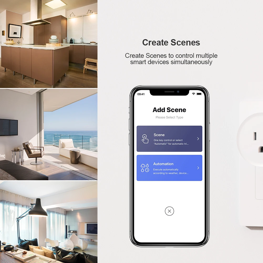 Koogeek Wi-Fi с Поддержкой Smart Plug совместимый Лучший USB порт настенное зарядное устройство адаптер AC120V стандарт США для Alexa США и Канады только