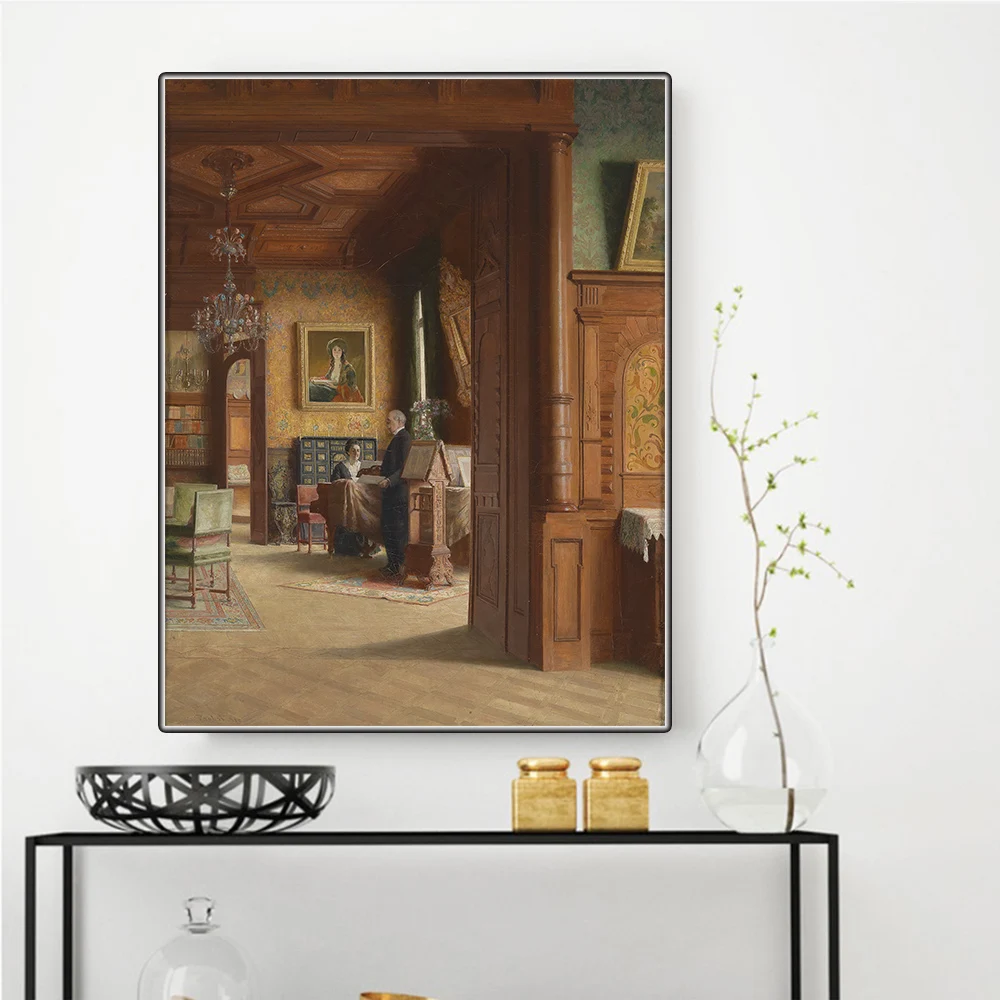 Цитон Фридрих фон амерлинг Carl Карл пробст со своей женой гиселой на фортепиано