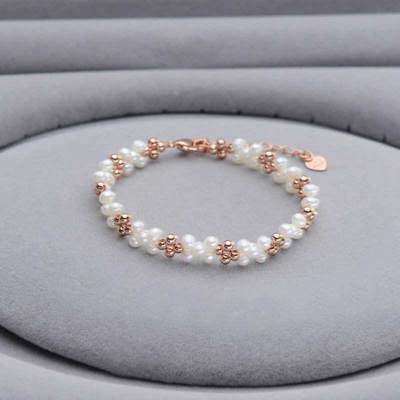 Новое поступление, браслет из натурального пресноводного жемчуга, классический браслет, модные украшения, 10 шт./лот