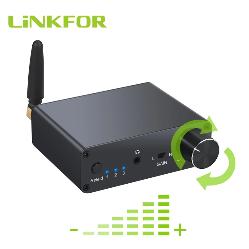 Цифро аналоговый преобразователь LiNKFOR 192 кГц Встроенный приемник Bluetooth V5.0 с
