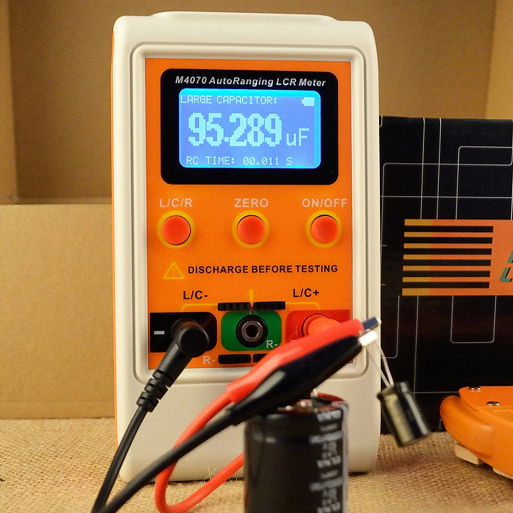 M4070 Многофункциональный Автоматический диапазон usb зарядка DIY с подсветкой сопротивление индуктивности ручной измеритель емкости цифровой ЖК-дисплей