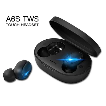 

A6S TWS Bluetooth Earphone Wireless Headset Stereo Mini Earbuds Bluetooth 5.0 Noise Cancelling Earphones