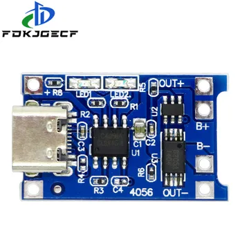 

10PCS type-c USB 5V 1A 18650 TP4056 Lithium Battery Charger Module Charging Board With Protection Dual Functions 1A Li-ion