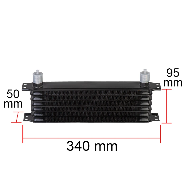 UNIVERSAL Aluminum OIL COOLER 7 ROW 10AN-10AN ENGINE TRANSMISSION OIL COOLER KIT TRUST TYPE oil cooler kit