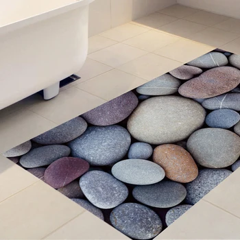 

PVC Anti-skid 3D Floor Wall Sticker Removable Cobblestones Mural Decals Waterproof Sticker For Living Room Bathroom Decoration