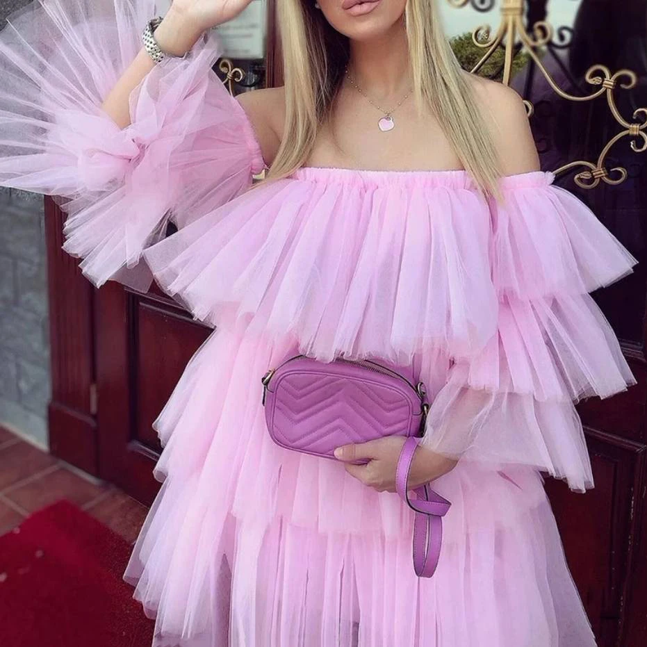 2020 Fashion White Short Women Dresses Pink Summer