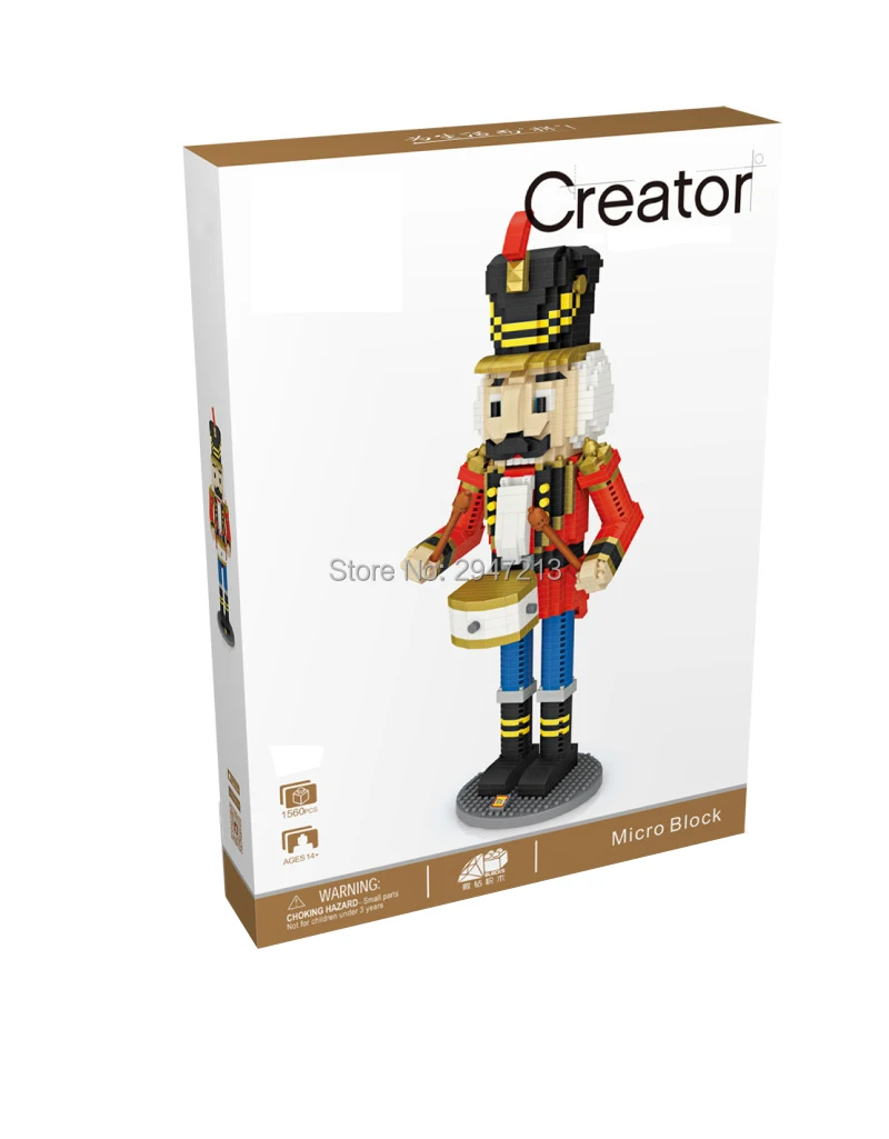 

hot LegoINGlys creators mini nutcracker figures micro diamond building block Classical movie moc model nano bricks toys for gift