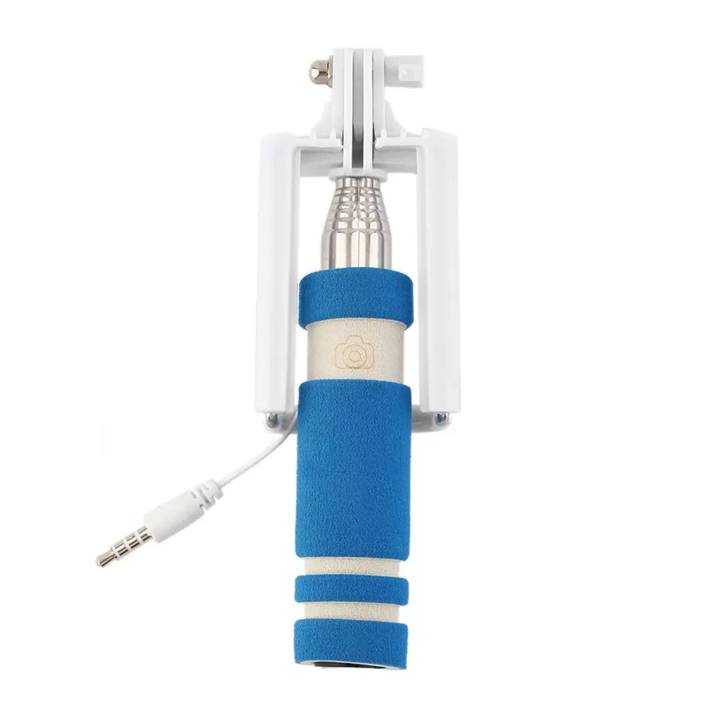 

5 Color Mini Portable Handheld Selfie Stick Wired Remote Shutter Monopod Self-portrait for For iphone For samsung For Huawei