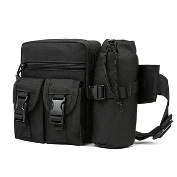 

Men Women Adjustable Waist Pack Breathable Pouch Portable Water Bottle Large Capacity Tactical Waterproof Outdoor Sports Storage