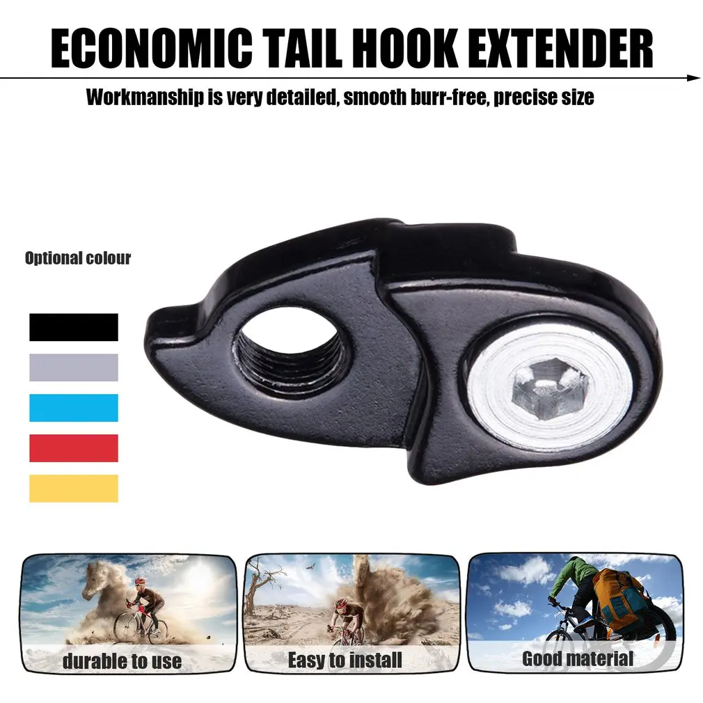 MTB Mountain Bike Rear Derailleur Hanger Extension Extender Road Bicycle Frame Gear Tail Hook Extender Bike Accessories