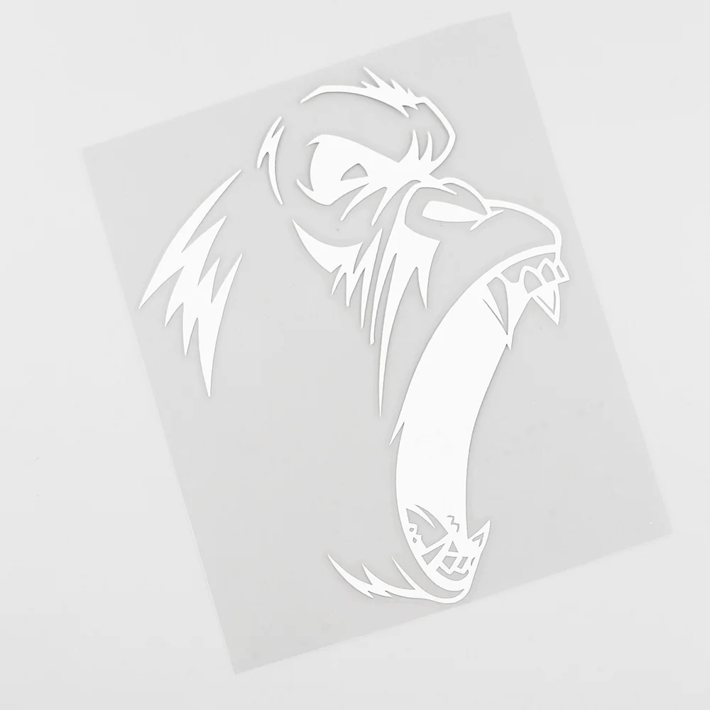 

Car Sticker Evil Gorilla Monkey Animal PVC Waterproof Sunscreen Sticker Black/silver 11.9CM X 15.1CM