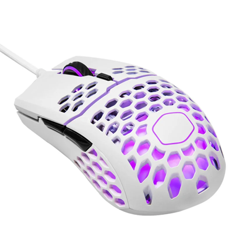  Cooler Master MM711 60G Gaming Mouse with Lightweight Honeycomb ShellUltraweave Cable and RGB Accen