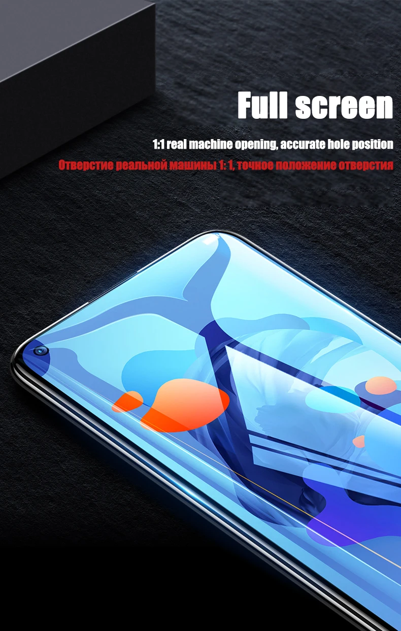 6D закаленное стекло для huawei P30 Lite Nova 5i 5 4E 4 3 3i Pro Полное покрытие изогнутая защитная пленка на Honor 20 Pro стекло
