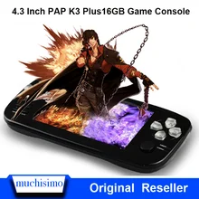 4,3 дюймов PAP K3 плюс игровая консоль для CP1/GBA/FC/NEO/GEO Портативный 64 бит портативная приставка для видеоигр/консолей встроенный 3000 игры