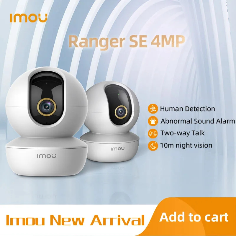 Dahua imou Ranger SE 4MP 4X Digital Zoom AI Human Detect Camera Baby Security Surveillance Wireless ip CCTV Indoor 4MP Camera