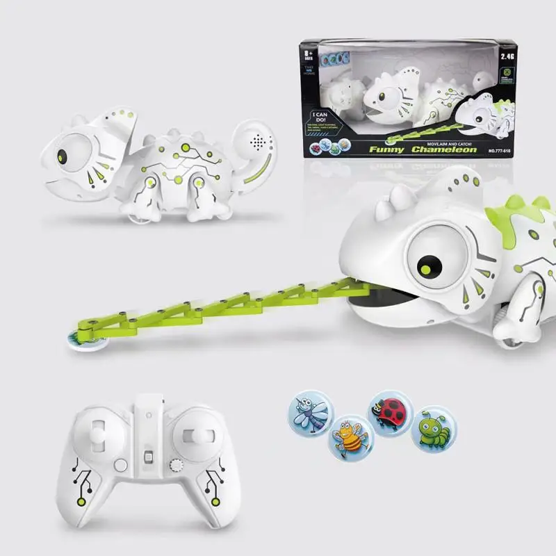 2.4CHz RC робот игрушки Хамелеон Pet сменный светильник пульт дистанционного