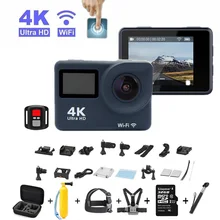 4K экшн и Спортивная камера wifi 2," экран Full HD Allwinner 30fps мини шлем Водонепроницаемая Спортивная DV камера с дистанционным управлением