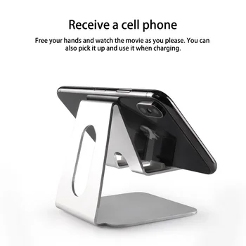 

Universal Aluminum Alloy Rotatable Phone Holder Tablet Holder Stand Mount Support Bracket Adjustable Table Holder