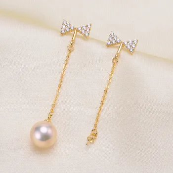 

Pearl Earrings fittings factory diy jewelry making Earrings Base Settings Gold Filling Classic Earrings Findings for Women charm