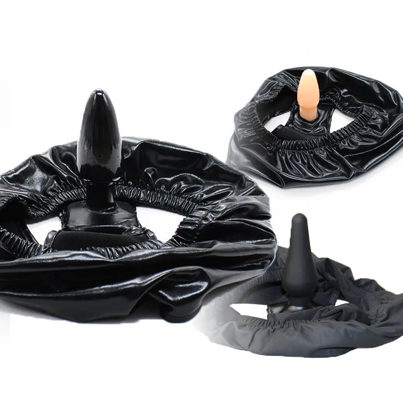 Latex panties with anal dildo Stimulating Butt  anal plug G Spot erotic toys anus vagina strap on panty gay sex toys men women