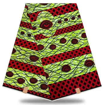 

Veritable Wax tissus Guaranteed Real African Wax 6yard/lot 2020 100% Cotton Nigeria Wax High Quality African Fabric prints FV584