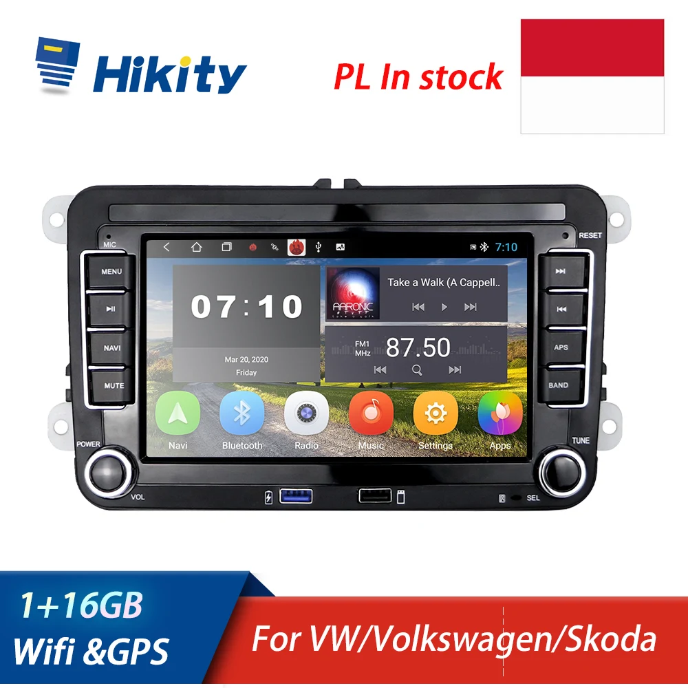 Автомагнитола Hikity на Android с GPS-Wifi мультимедийный проигрыватель 7 дюймов для