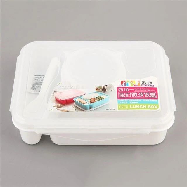 BPA Бесплатный Ланч-бокс для детей с отсеком Microwavable мультфильм Bento коробка Герметичный пищевой контейнер ланчбокс для пикника