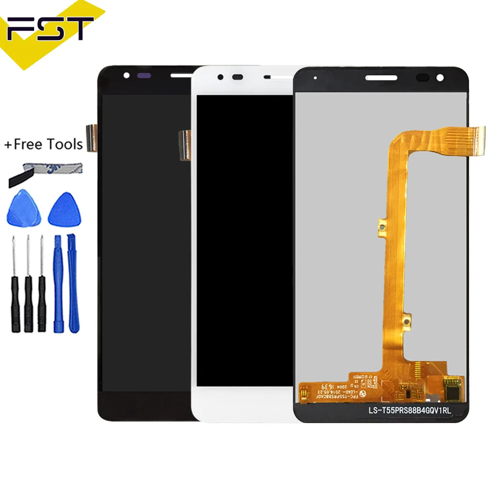 Najtaniej Czarny biały dla Wileyfox Spark X pełny panel wyświetlacza lcd ekran montaż digitizera ekranu dotykowego dla Wileyfox Spark X lcd + narzędzia