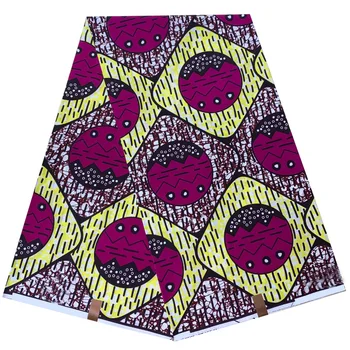 

Nigerian Ankara Promotion African 100% cotton Wax Print Fabric For Clothes Party Material For Tailor Ankara Wax Prints 6yard