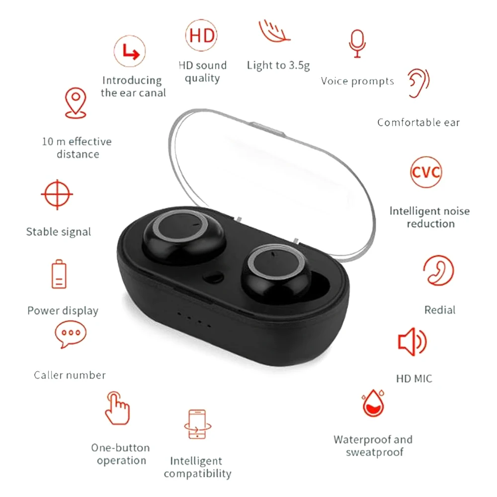 TWS BTH i30 настоящие Беспроводные стерео Bluetooth наушники с микрофоном беспроводные