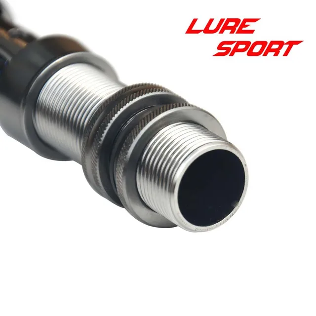 LureSport 2pcs Fly Reel seat Aluminum body Carbon Tube Fishing Rod Building Component Repair Pole DIY Accessory No End Cap