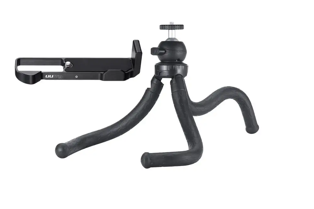 With Octopus Tripod UURig R016 L Пластина держатель микрофона с холодным башмаком внешний штатив микрофон для Canon G7X Mark III аксессуары для камеры - Цвет: With Octopus Tripod