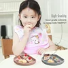 1 Pcs New Design Newborn Accessories Feeding Soft Silicone Children's Tableware Fashionable Dust Cover Dishes Plates Baby Stuff 6