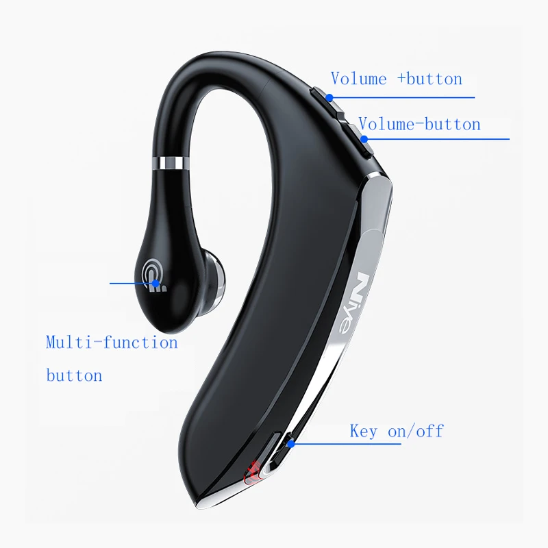 Ультра-долгий режим ожидания Универсальная беспроводная bluetooth-гарнитура для вождения в деловом стиле с подвесными ушками для спорта безболезненная одежда 5,0 наушники