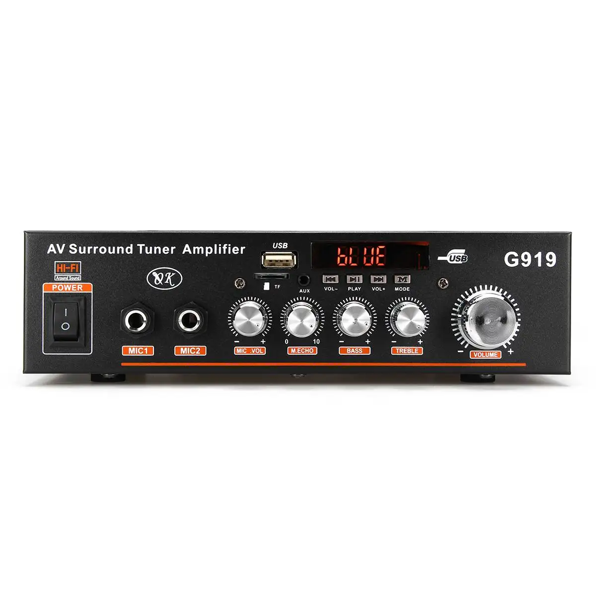12 В/220 В 360 Вт G919 мини усилитель аудио bluetooth стерео усилитель мощности FM SD HIFI 2CH AMP аудио музыкальный плеер для автомобиля дома